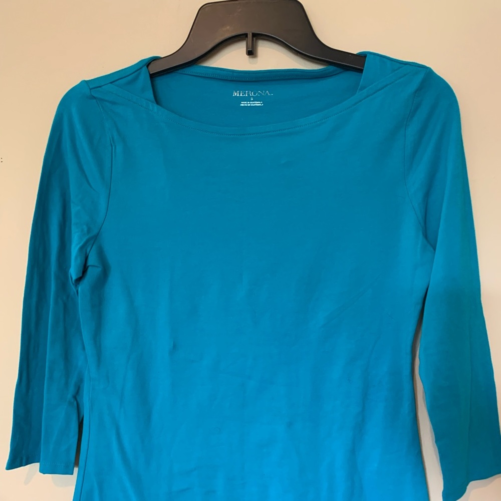Merona turquoise top
